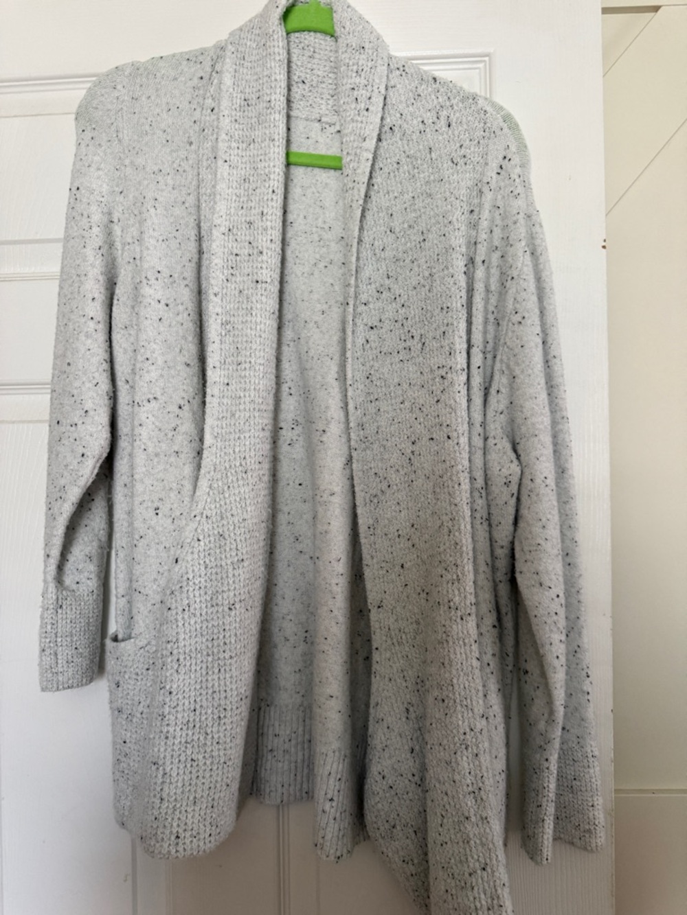Verve Ami Light Gray Speckled Cardigan